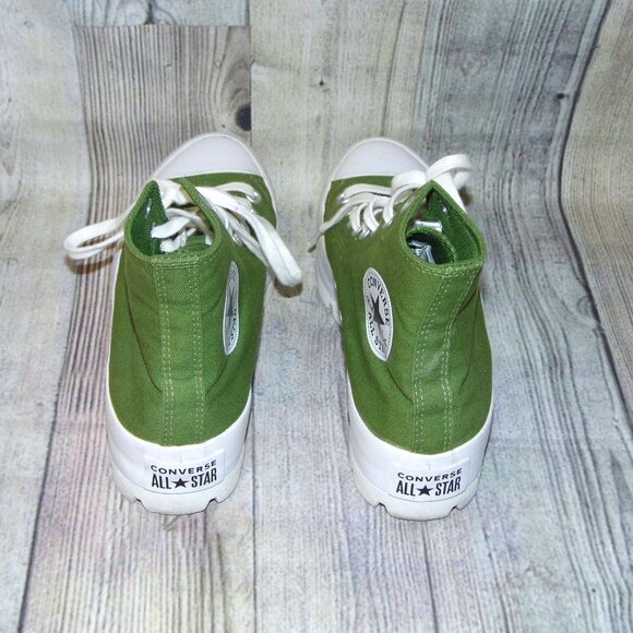 CONVERSE Chuck Taylor All Star Lugged High Cypress Green Sneakers Womens Size 9 - Picture 5 of 8